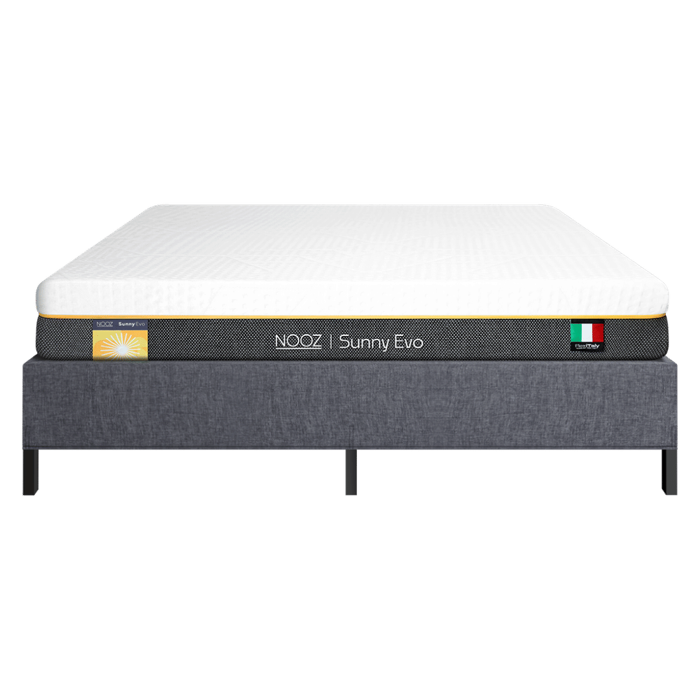 ที่นอนยางพาราแท้ 3.5 ฟุต NOOZ SUNNY EVO มาพร้อมกับฐานเตียง 3.5 ฟุต NOOZ PIXEL BED FRAME (ไม่มีหัวเตียง)